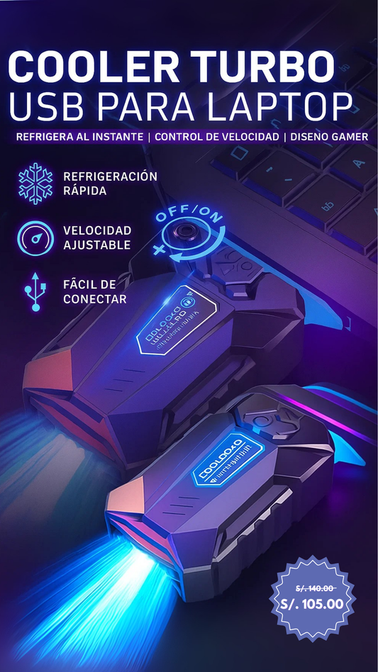 ENFRIADOR PORTATIL PARA LAPTOP