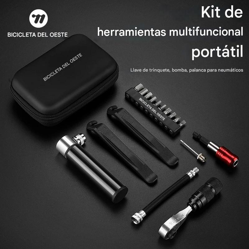 🔧¡El kit definitivo para ciclistas que nunca te dejará tirado!🚴‍♂️