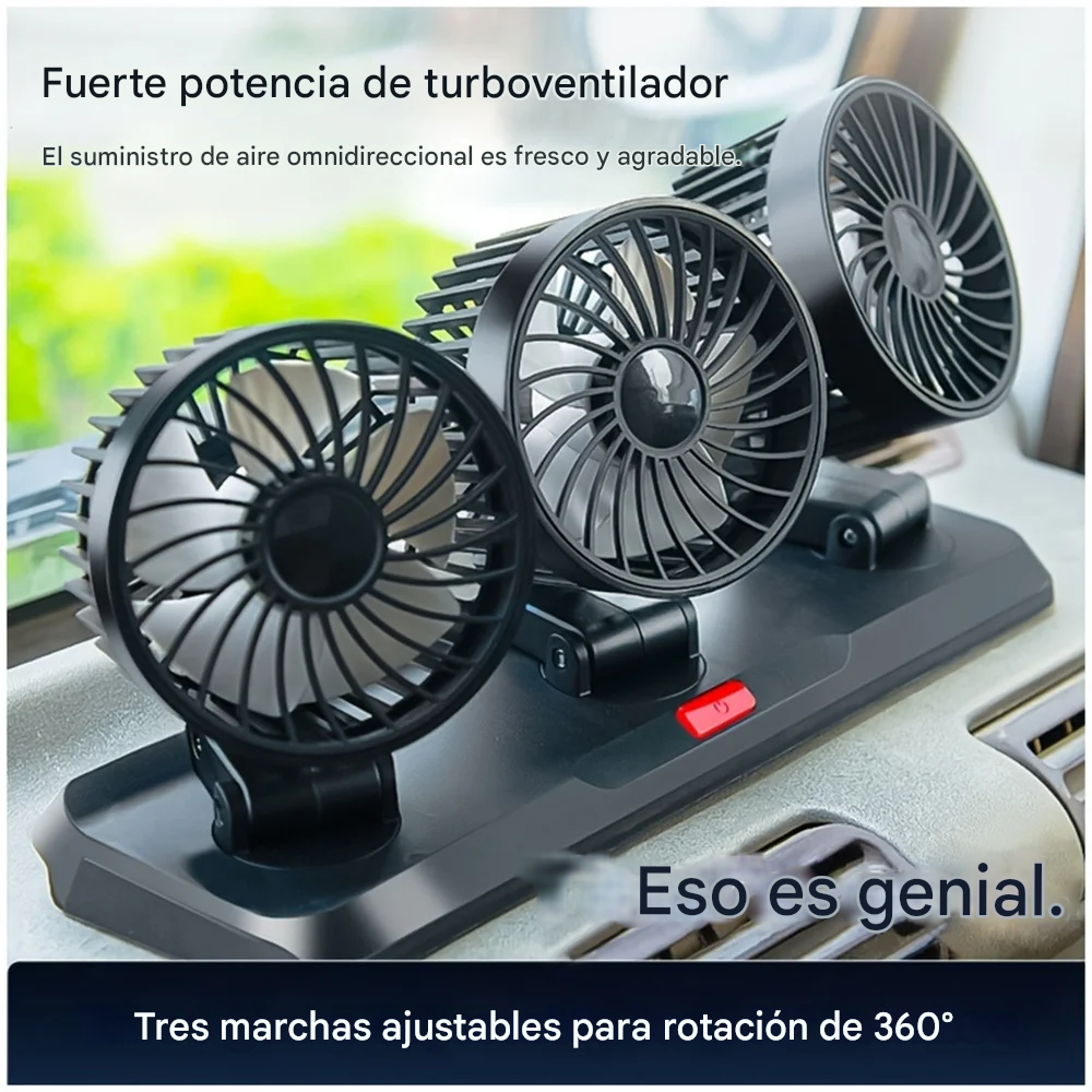 🌞❄️ ¡Di adiós al calor del verano! Tu auto, siempre fresco con este Ventilador.