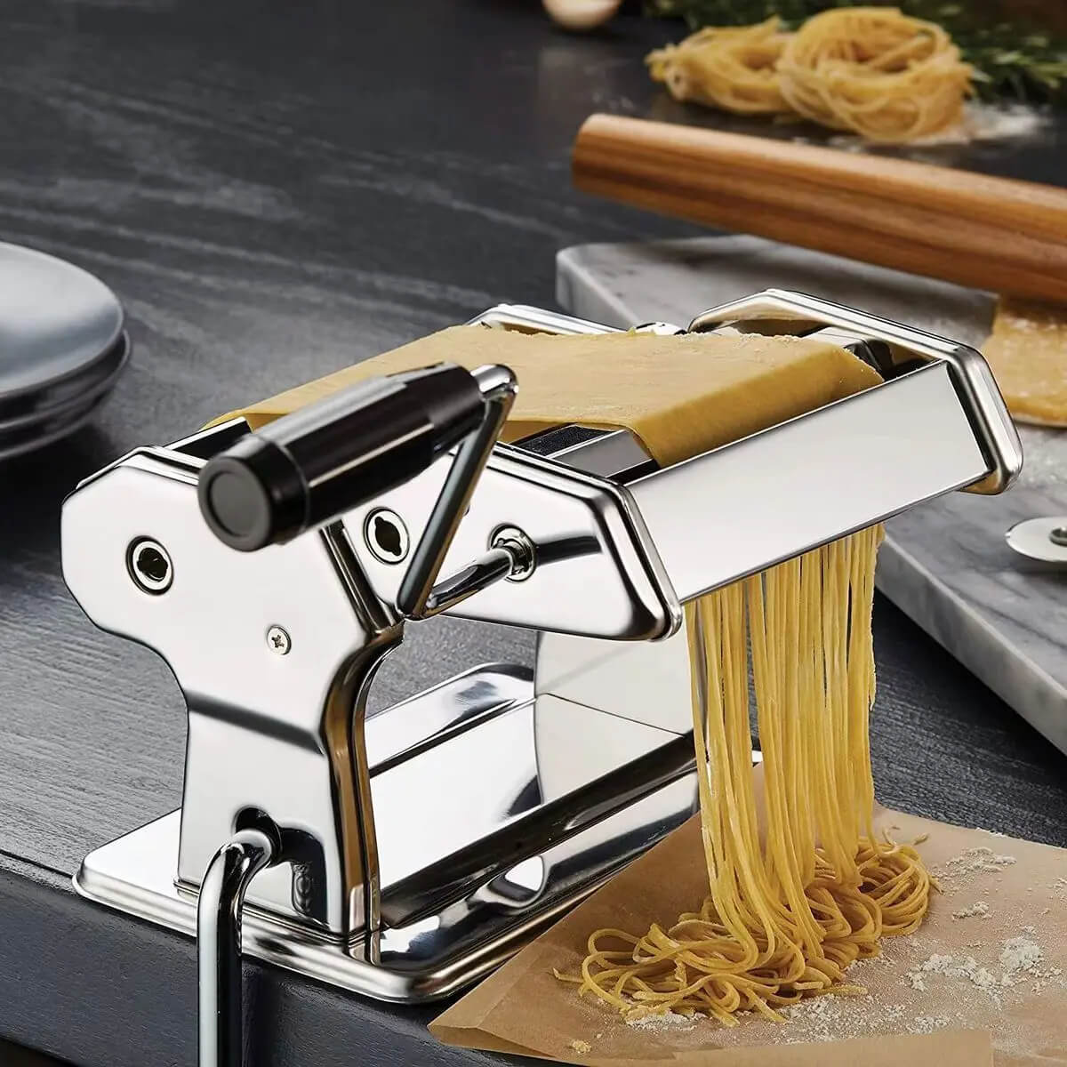 Máquina Manual para Pasta Fresca – Haz Pasta Casera Saludable y Deliciosa en Casa