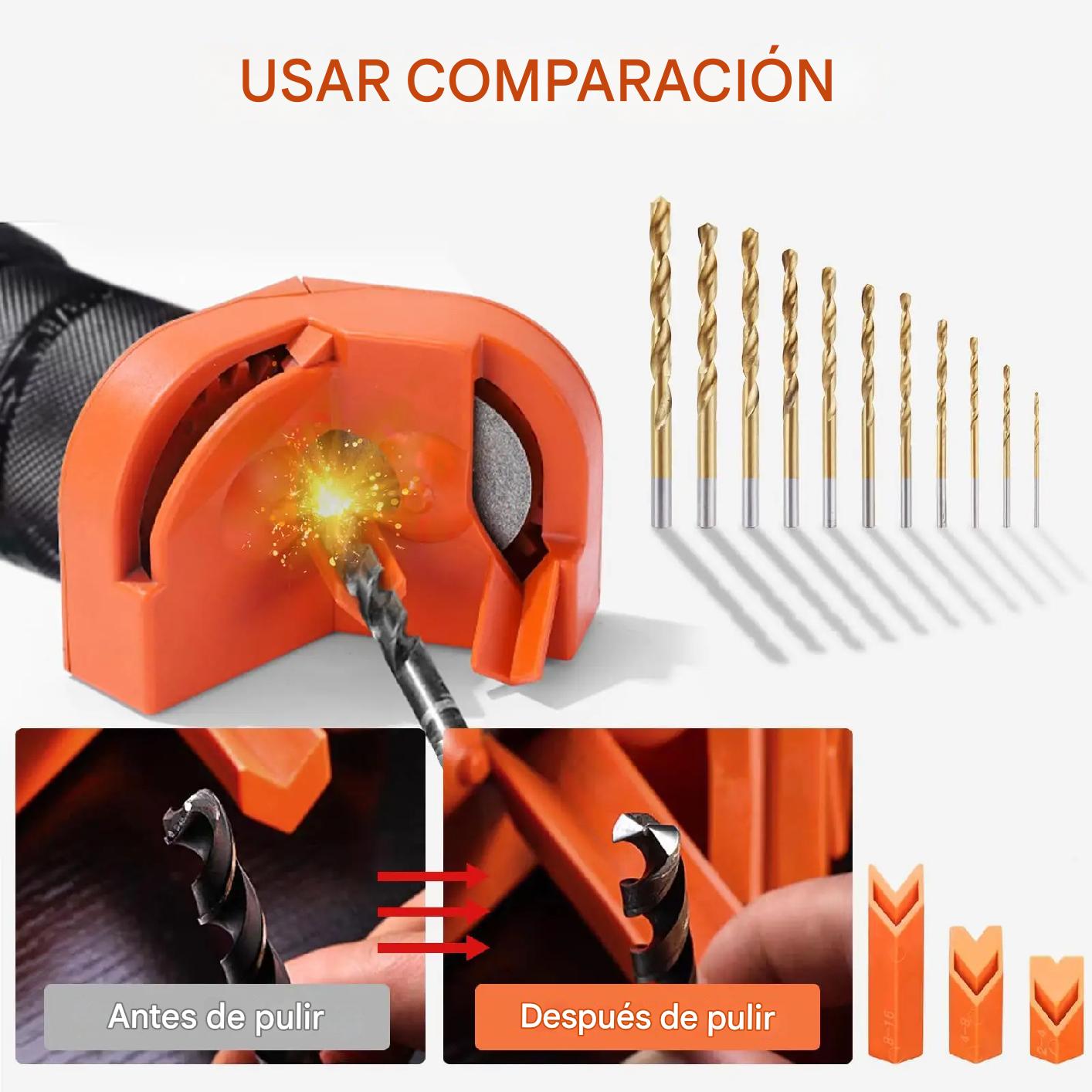 ¡El único afilador de brocas que necesitas! Precisión, rapidez y versatilidad en una sola herramienta 🛠️✨