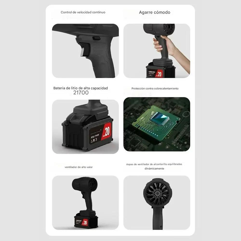 Mega Soplador de Aire Turbo Todo en Uno - Potencia y Versatilidad para cualquier Tarea