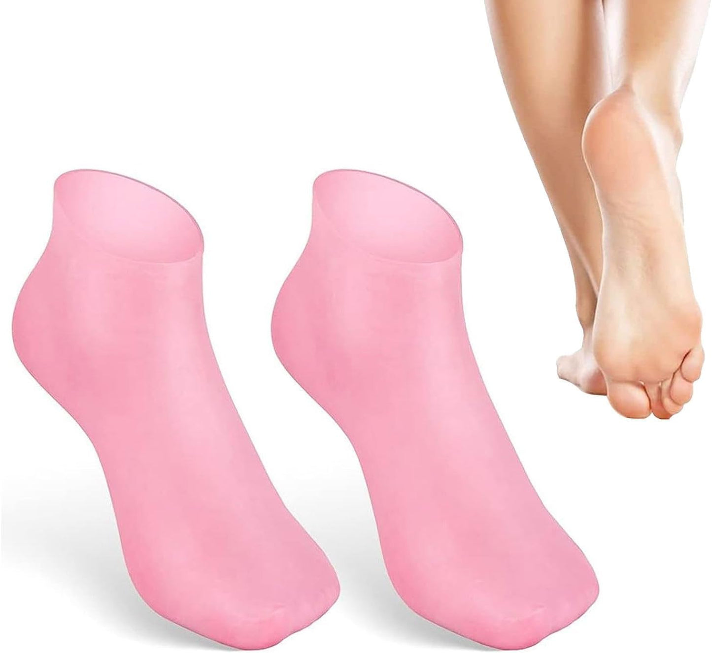Calcetines Hidratantes de Silicona - Pack de 2 pares
