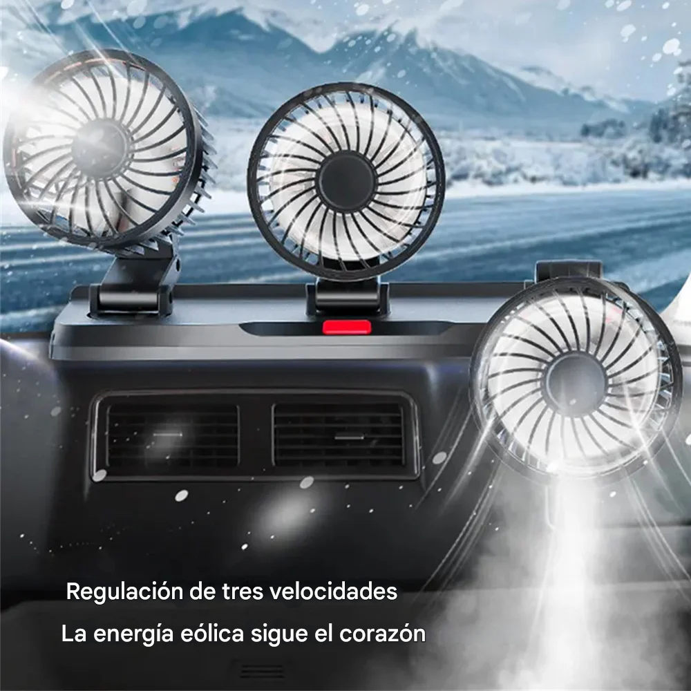 🌞❄️ ¡Di adiós al calor del verano! Tu auto, siempre fresco con este Ventilador.