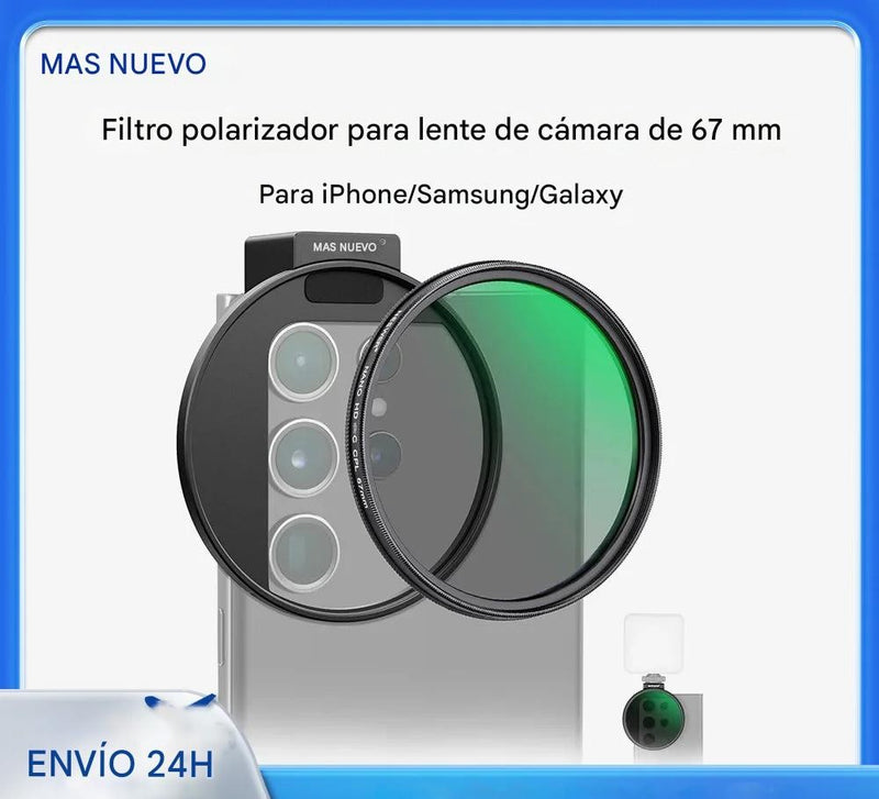 Lente con Filtro para foto Profesional