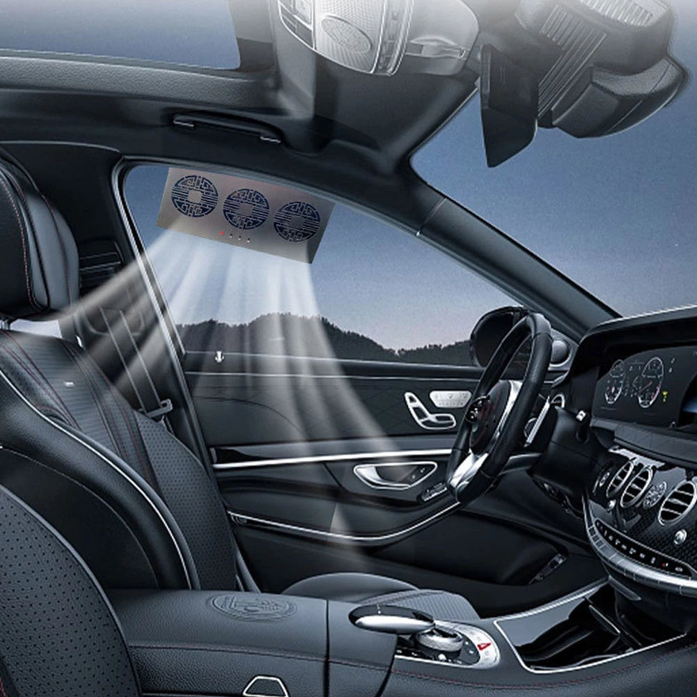 Extractor de Aire Caliente con Panel Solar para Auto