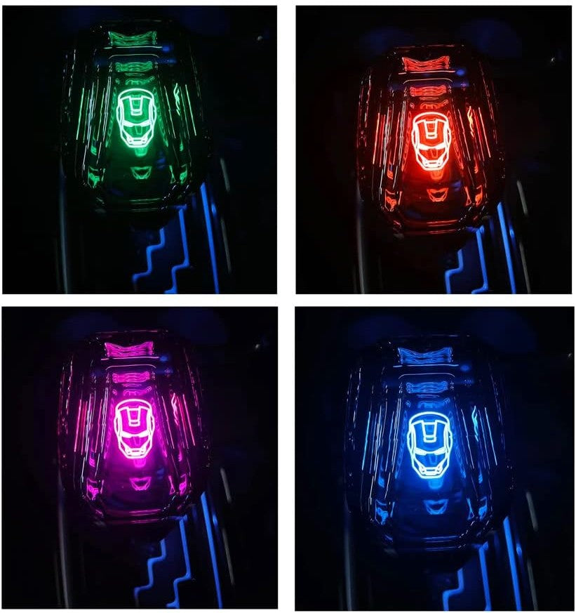 Perilla de Cristal Universal con luces LED para Auto