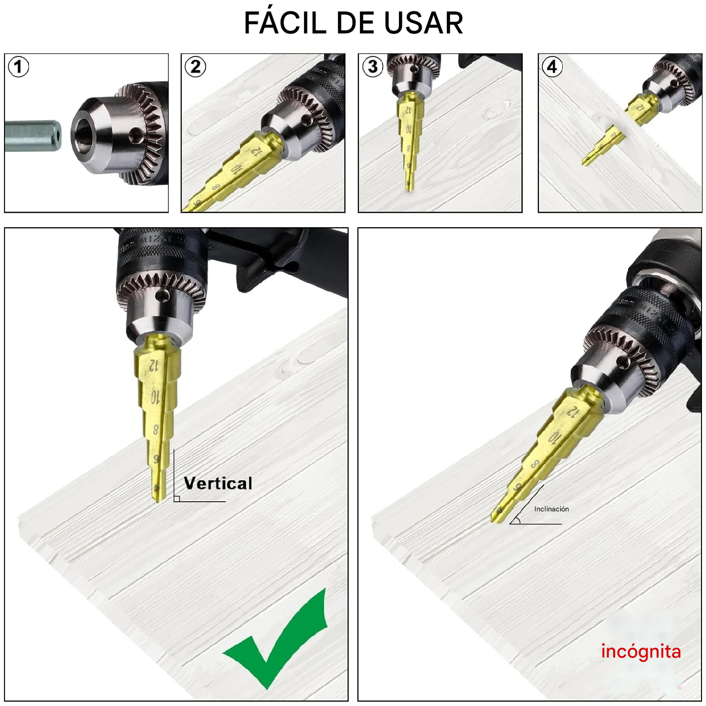 Set de brocas multifuncional