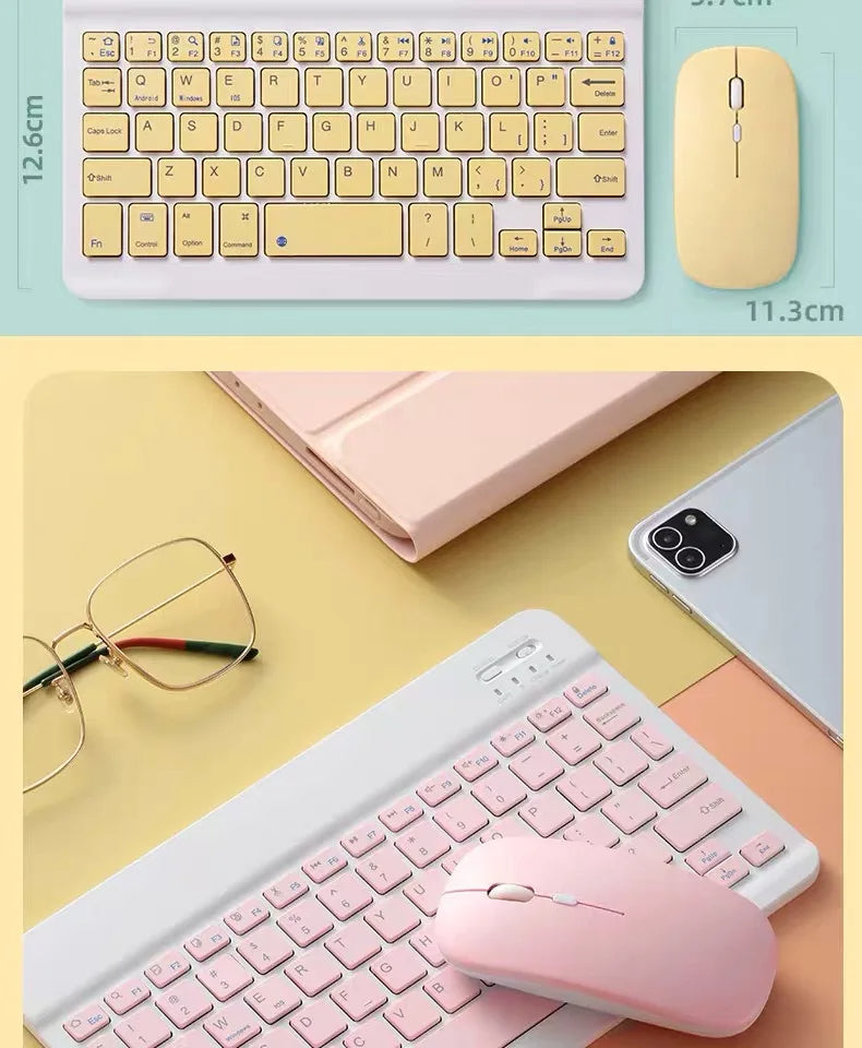 Kit de Teclado Inalámbrico + Mouse + Cargador