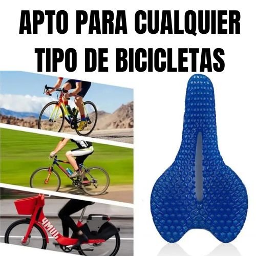 Súper Pack Para Bicicletas (Incluye: Asiento de Gel, Soporte para celular y 2 Luces de Seguridad)