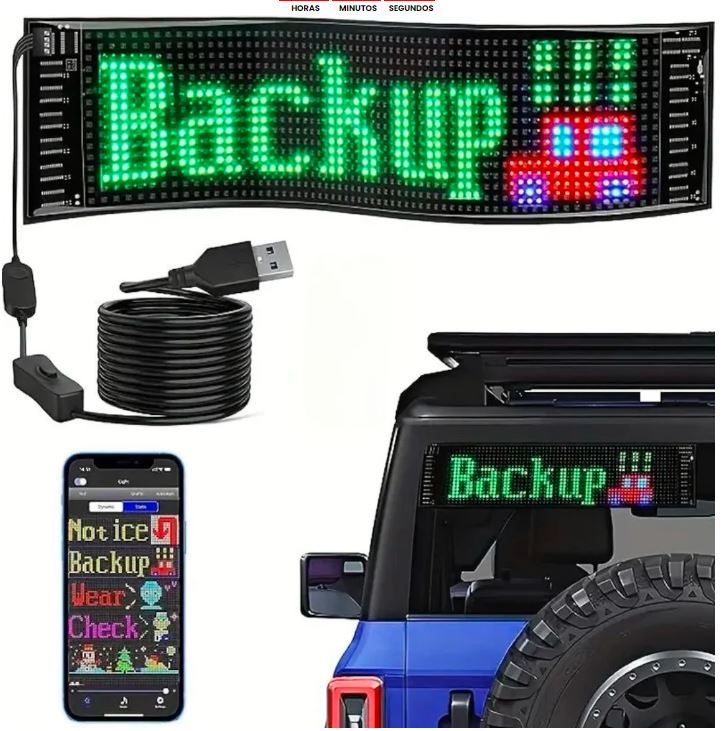 Pantalla LED interactiva para negocio o auto