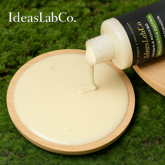 Acondicionador para Cabello Grueso y Voluminoso con Romero Keratina Ortiga y Biotina (220 gr.) - IdeasLabCo™