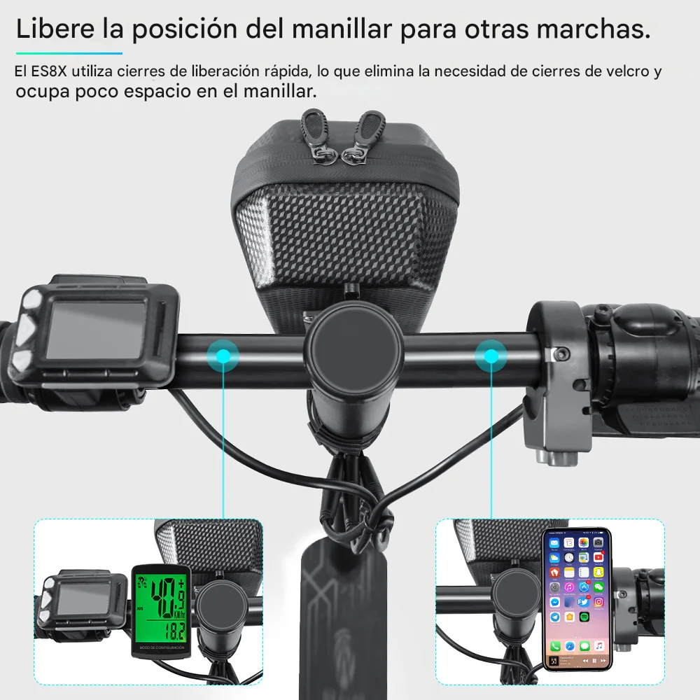 🛴 ¡Lleva tu scooter al siguiente nivel con el bolso multifunción más resistente y elegante!