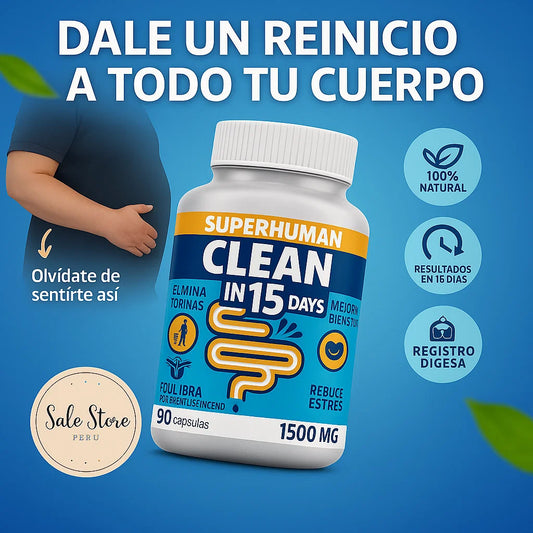 Clean15™ Limpieza Completa Estomacal en 15 días - SuperHuman™ PG